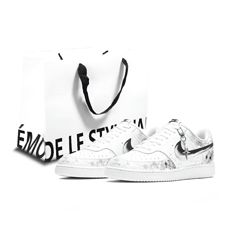 Nike Nike Court Vision 1 Skateboard Shoes Unisex Low Top Gray