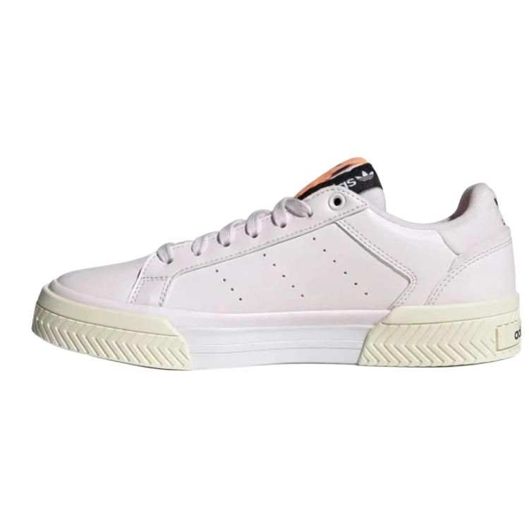 Adidas Originals Court Tourino Fashion Slip Resistant Abrasion Resistant Low top Skateboard Shoes Women's Light Pink