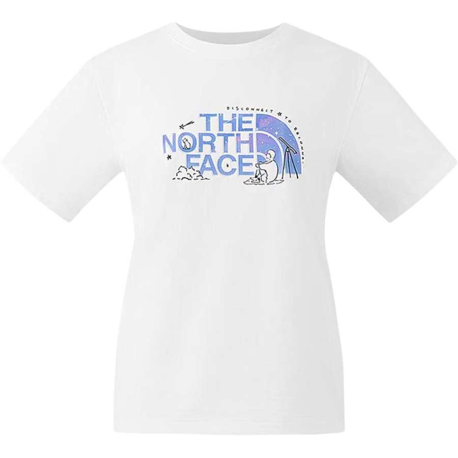 THE NORTH FACE T Shirts Women's FN4/Snow Peak White Crew Neck Moderate
