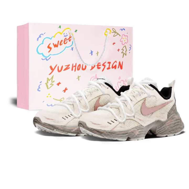 Nike Nike Air Heights Casual Shoes Unisex Low Top Gray Pink Beige