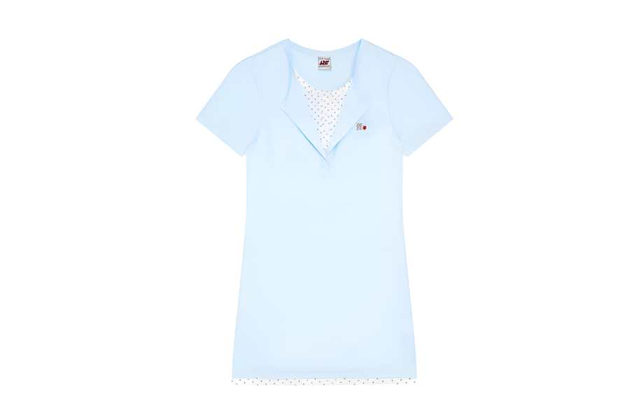F426 T Shirts Women's Henry Collar Moderate