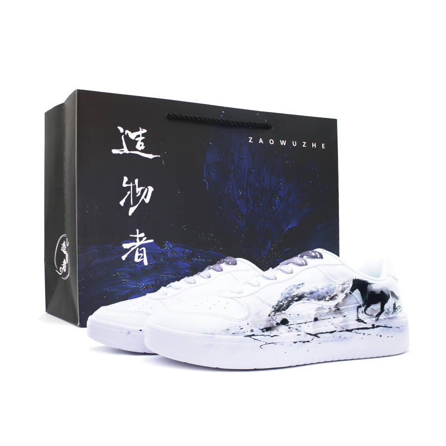 Li-Ning Li Ning Floating Boat Skateboard Shoes Unisex Low Top White/Black