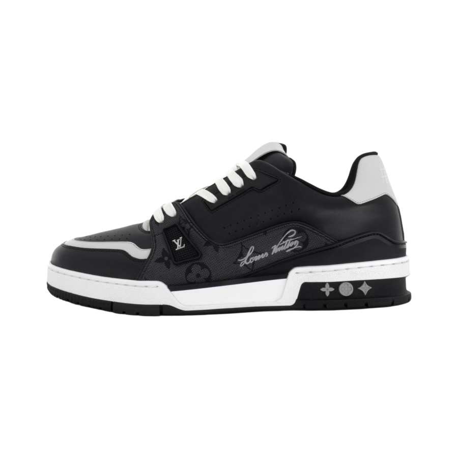 LOUIS VUITTON Trainer Low top Skateboard Shoes Men's Black