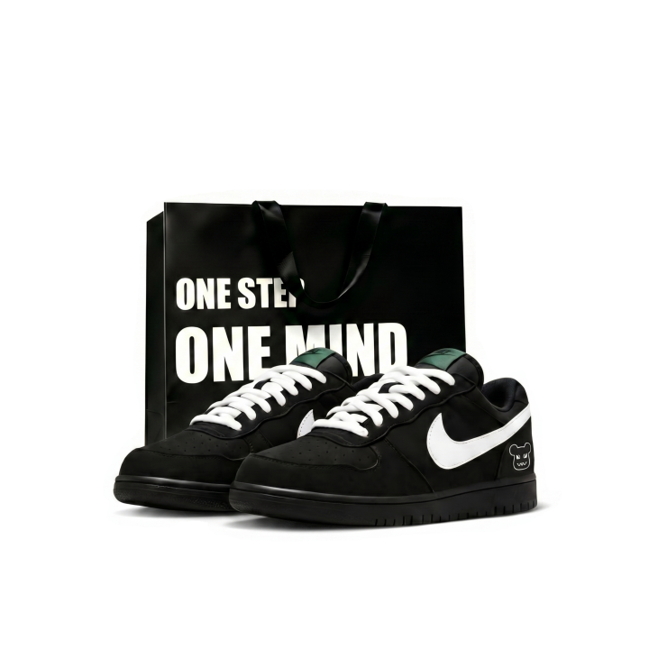 Nike Nike Big Skateboard Shoes Unisex Low Top Black White