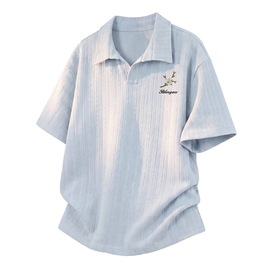 PAL ONGACO Polo Shirts Unisex Lapel Moderate Straight Fit