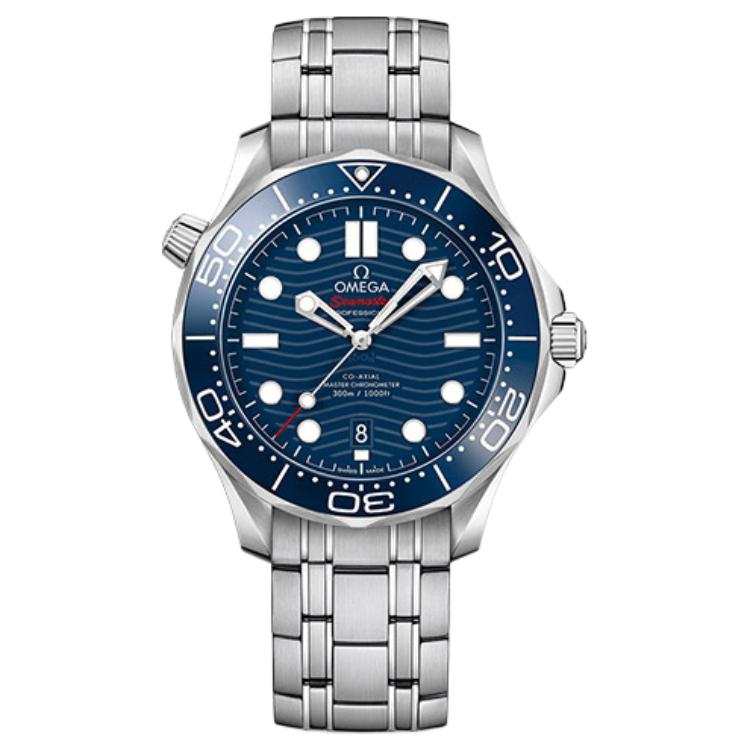 OMEGA Seahorse Collection 300m Diving Watch Automatic Mechanical Movement Men's Watches Watch 42mm Blue Dial