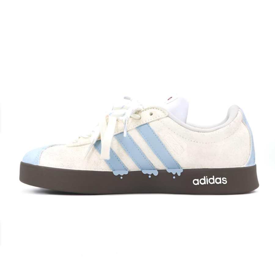 Adidas Adidas VL COURT 2.0 Skateboard Shoes Women's Low Top Beige/Blue