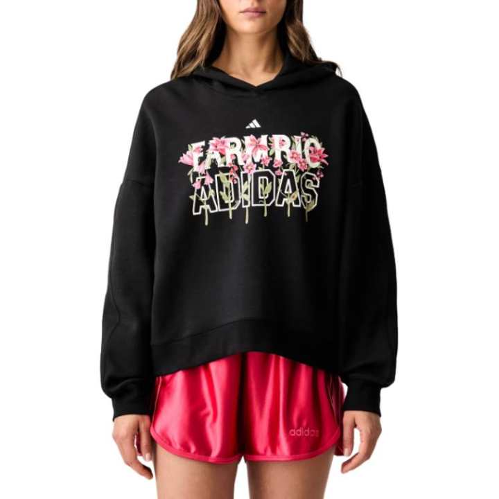 Adidas Adidas X Farm Rio Sweatshirts Women's Black Hooded Non Detachable Thin
