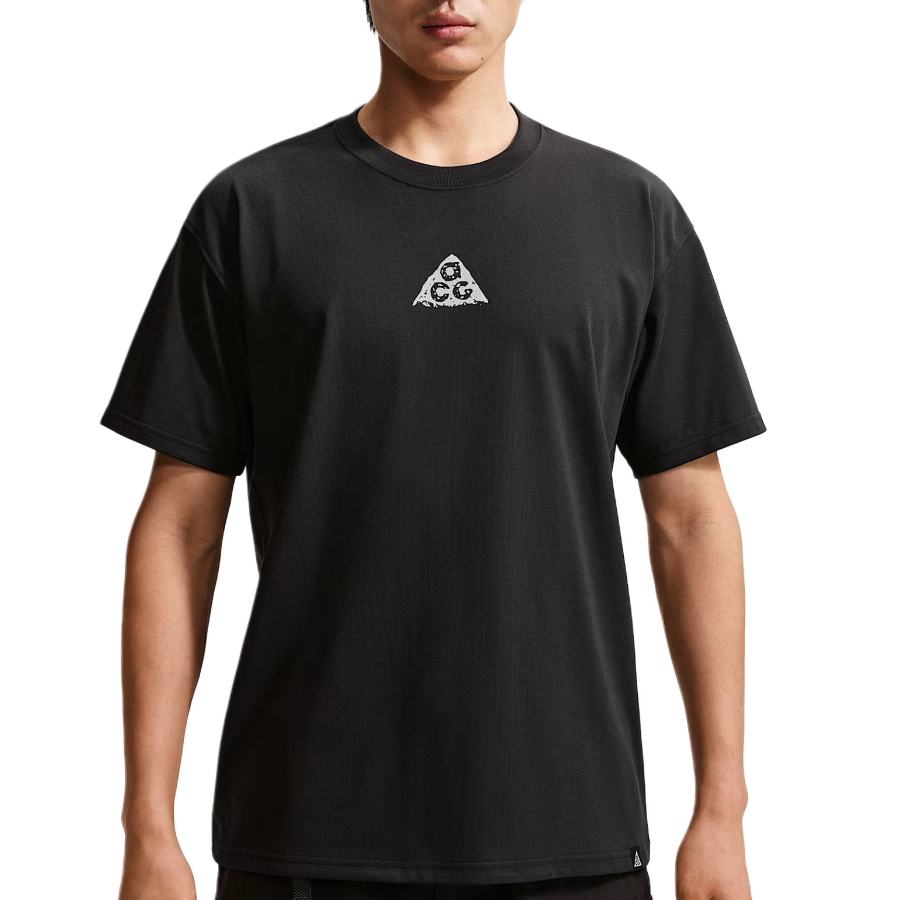 Nike Nike ACG DRI FIT Quick Dry T Shirts Men's Dark/Light Earth Umber Crew Neck Moderate