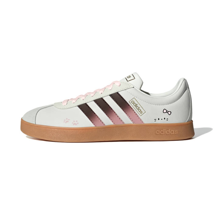 Adidas Adidas VL COURT 2.0 Skateboard Shoes Unisex Low Top Pink
