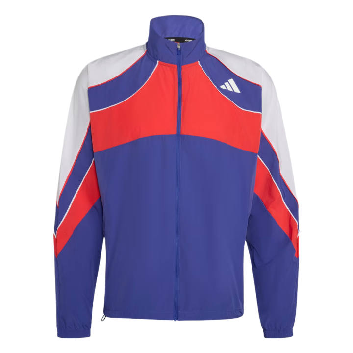 Adidas Adidas Running Jackets Men's Dual Indigo/Semi Transparent Red/White Stand Collar Moderate Other