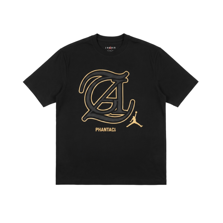 Jordan Jordan X PHANTACI T Shirts Unisex Black Crew Neck Moderate