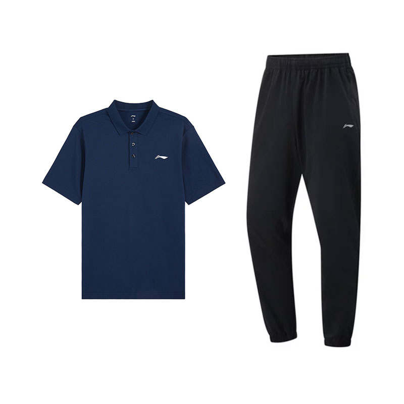 Li-Ning Li Ning Casual Sportswear Men's Polo Collar Thin