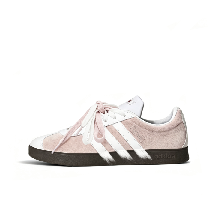 Adidas Adidas VL COURT 2.0 Skateboard Shoes Women's Low Top Pink White Multicolor