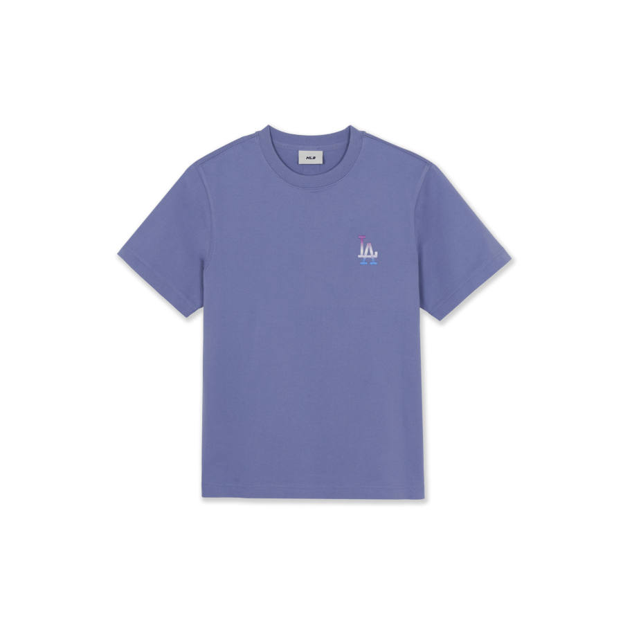 MLB MLB Monogram T Shirts Unisex Violet Crew Neck Moderate