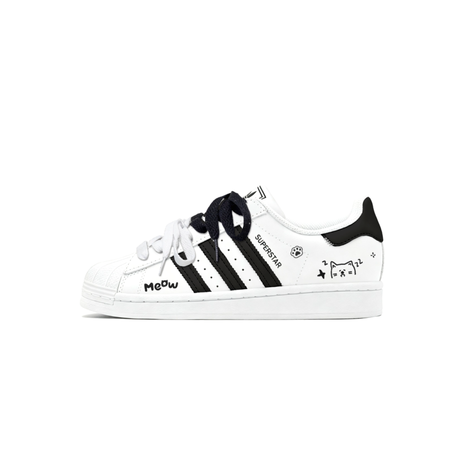 Adidas Originals SUPERSTAR Basketball Shoes Women's Low Top White & Black