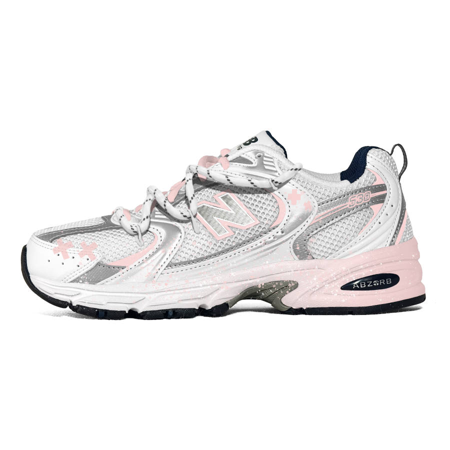 New Balance New Balance NB 530 Running Shoes Unisex Low Top White/Silver/Black/Pink