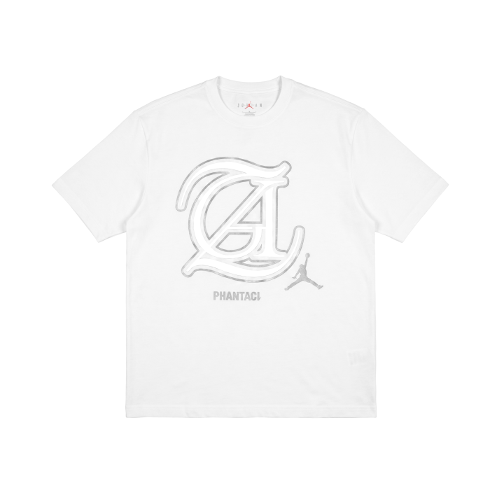 Jordan Jordan X PHANTACI T Shirts Unisex White Crew Neck Moderate