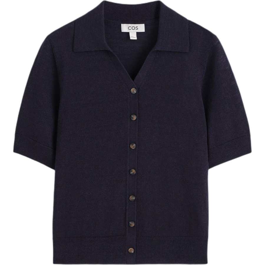 COS COS Sweaters Women's Navy Blue Lapel Moderate Other