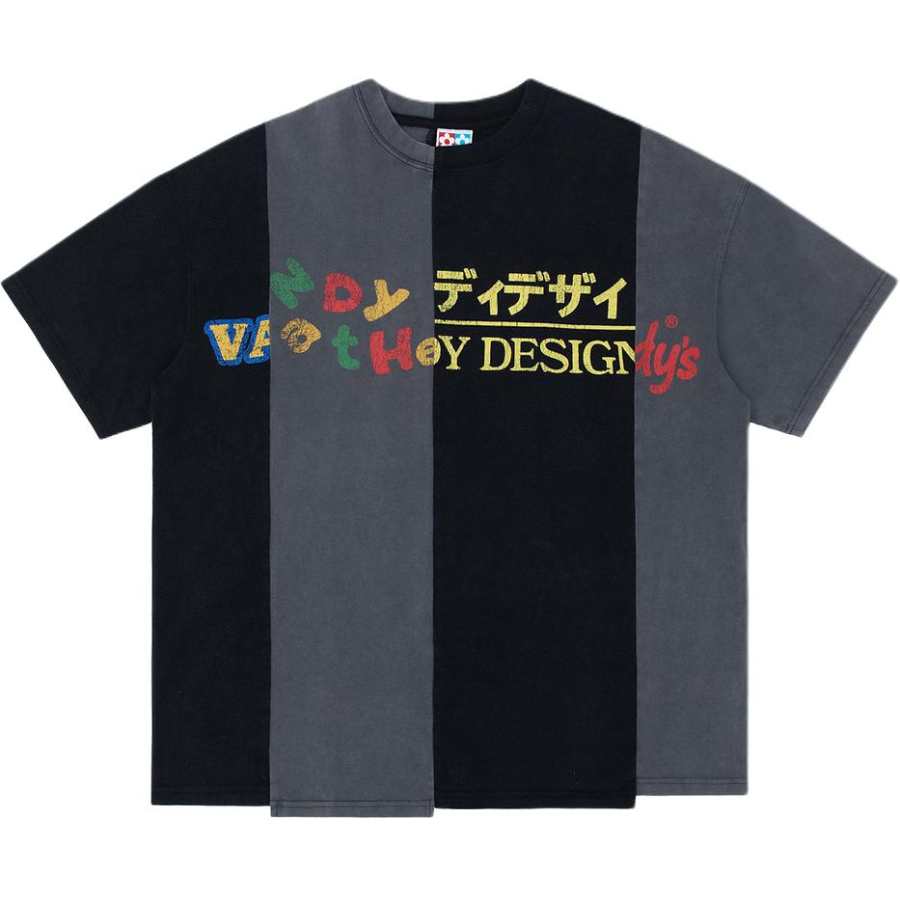 Vandy The Pink SS26 T Shirts Unisex Washed Black Crew Neck Moderate Straight Fit