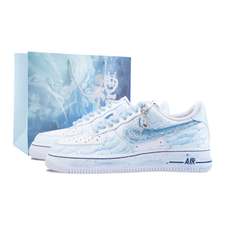Nike Nike Air Force 1 Skateboard Shoes Unisex Low Top White/Blue
