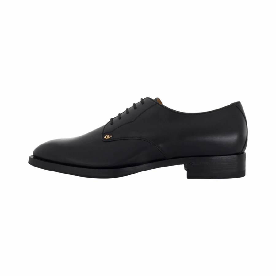 GUCCI GUCCI Double G Leather Derby Shoes