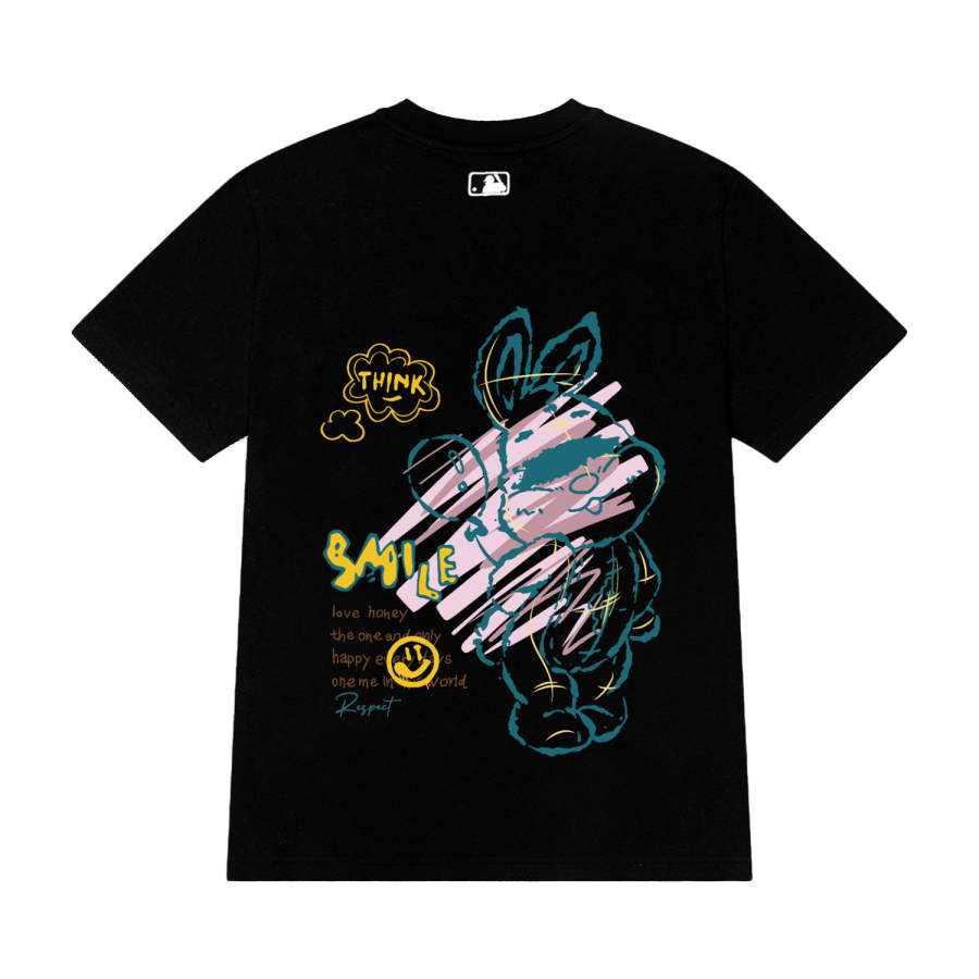 MLB MLB T Shirts Unisex Black Crew Neck Moderate