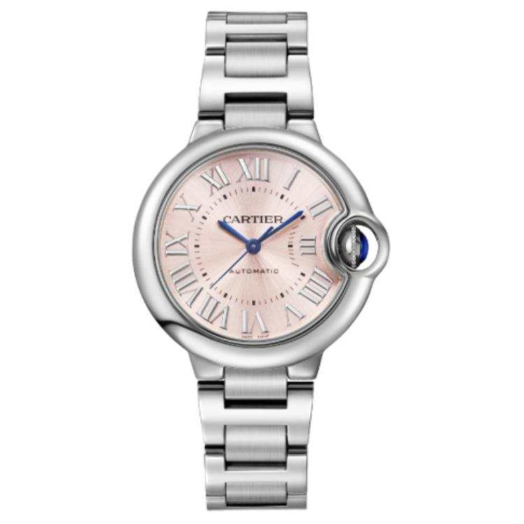 CARTIER Blue Balloon Collection Powder Balloons Automatic Mechanical Movement 30m Waterproof Women's Watch