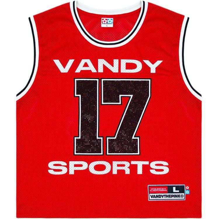 Vandy The Pink SS26 Basketball Jerseys Unisex Red Moderate