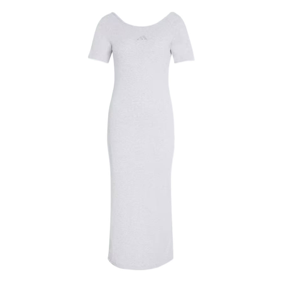 Adidas Adidas Sportswear Short Sleeved Dresses Women's Light Gray Moderate Long Skirt