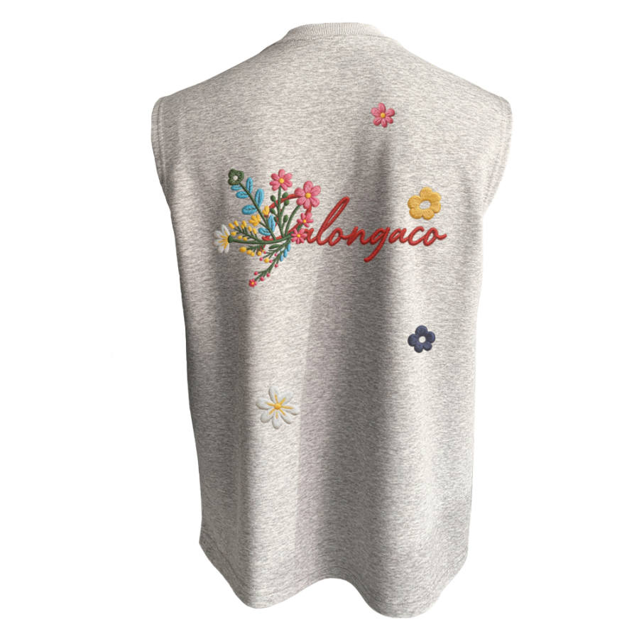 PAL ONGACO Tank Tops Unisex Crew Neck Moderate Straight Fit