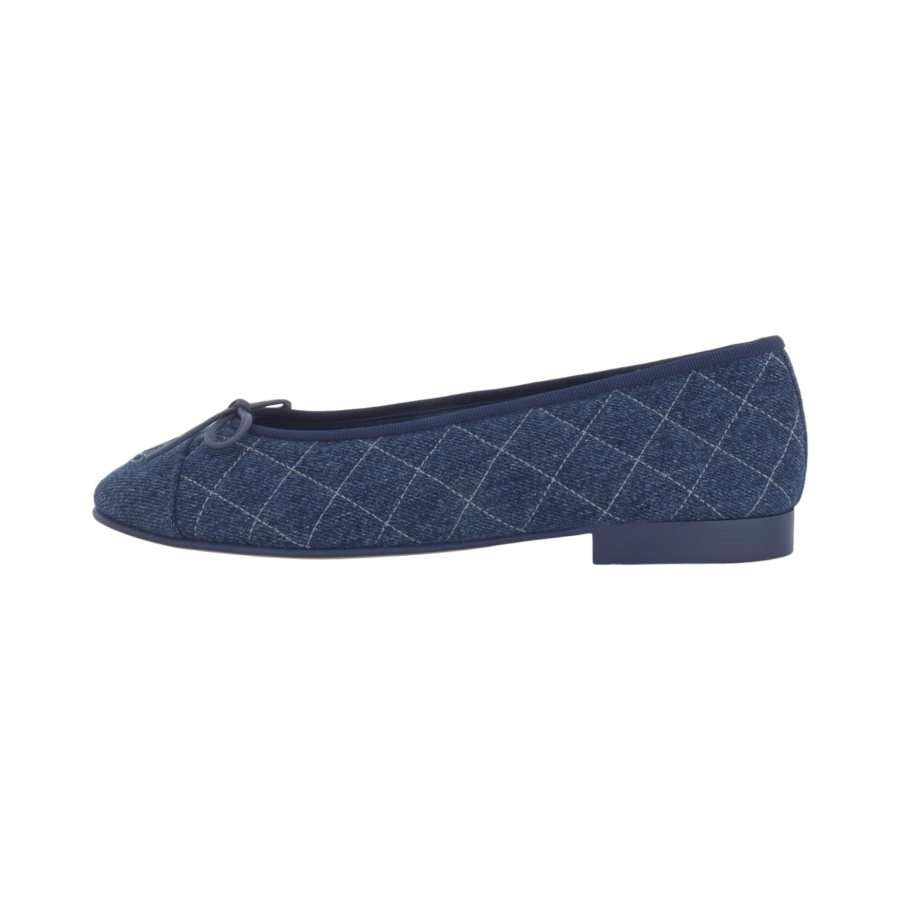 CHANEL 26P Casual Shoes 1cm Women's Blue