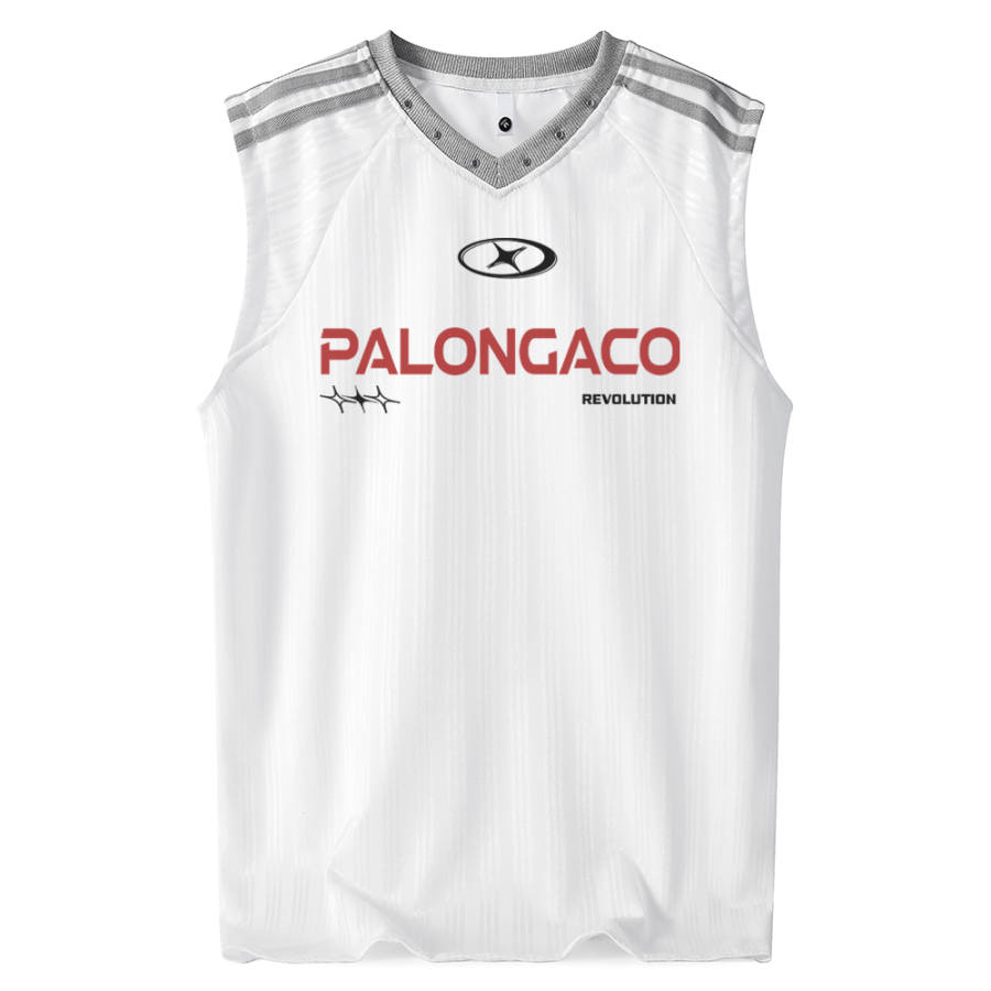 PAL ONGACO Tank Tops Unisex V Neck Thin Straight Fit