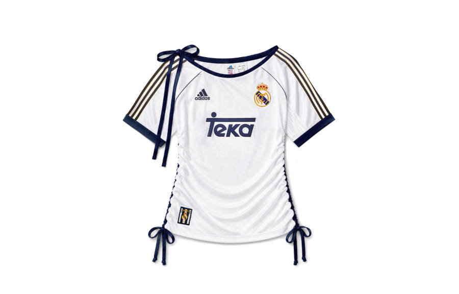 Adidas Adidas T Shirts Women's Madrid Old Dreams White Crew Neck Moderate