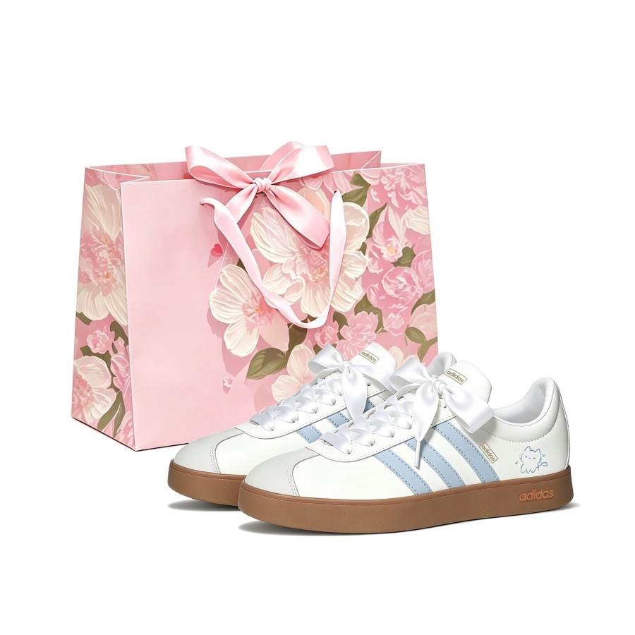 Adidas Adidas VL COURT 2.0 Skateboard Shoes Women's Low Top Sea Salt Blue