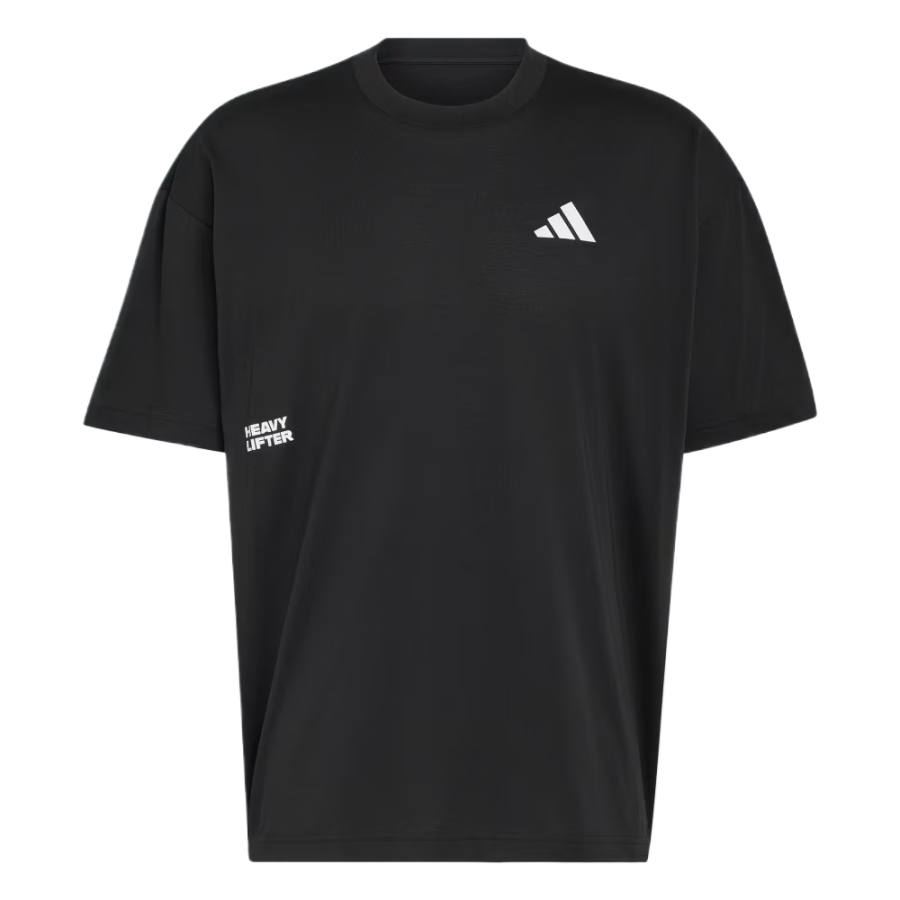 Adidas Adidas Fitness Clothing Men's Black Crew Neck Moderate