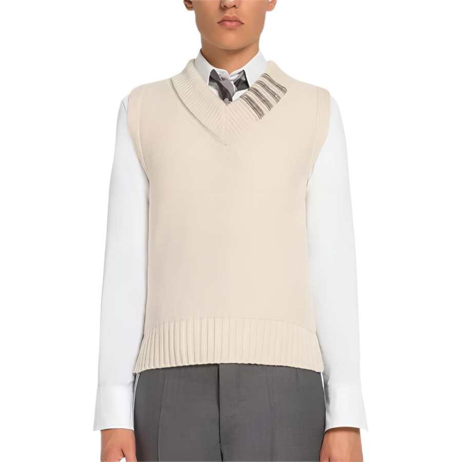 THOM BROWNE Thom Browne 4-Bar stripe knit vest