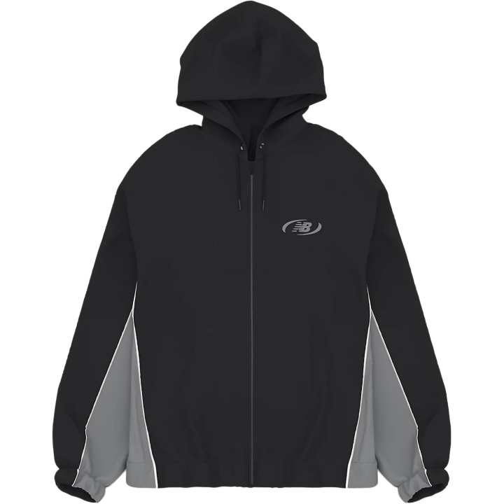 New Balance New Balance Jackets Men's Black & Slate Gray Hooded Non Detachable Moderate Other