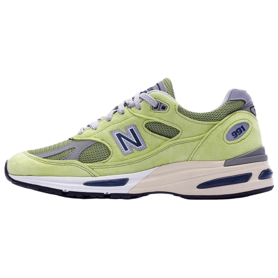 New Balance New Balance NB 991 V2 Running Shoes Unisex Lime Green