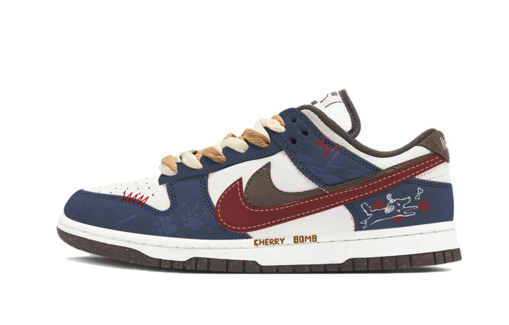 Nike Nike Dunk Skateboard Shoes Unisex Low Top Blue/Brown