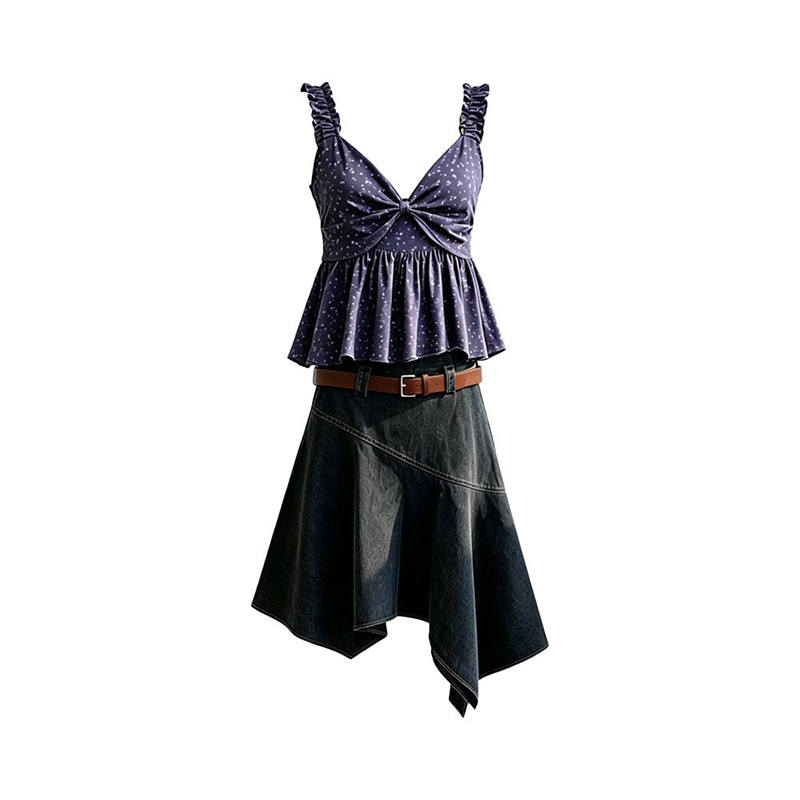 MARIE·COCO Two Piece Skirt Sets Women's Camisole Moderate Midi Dress