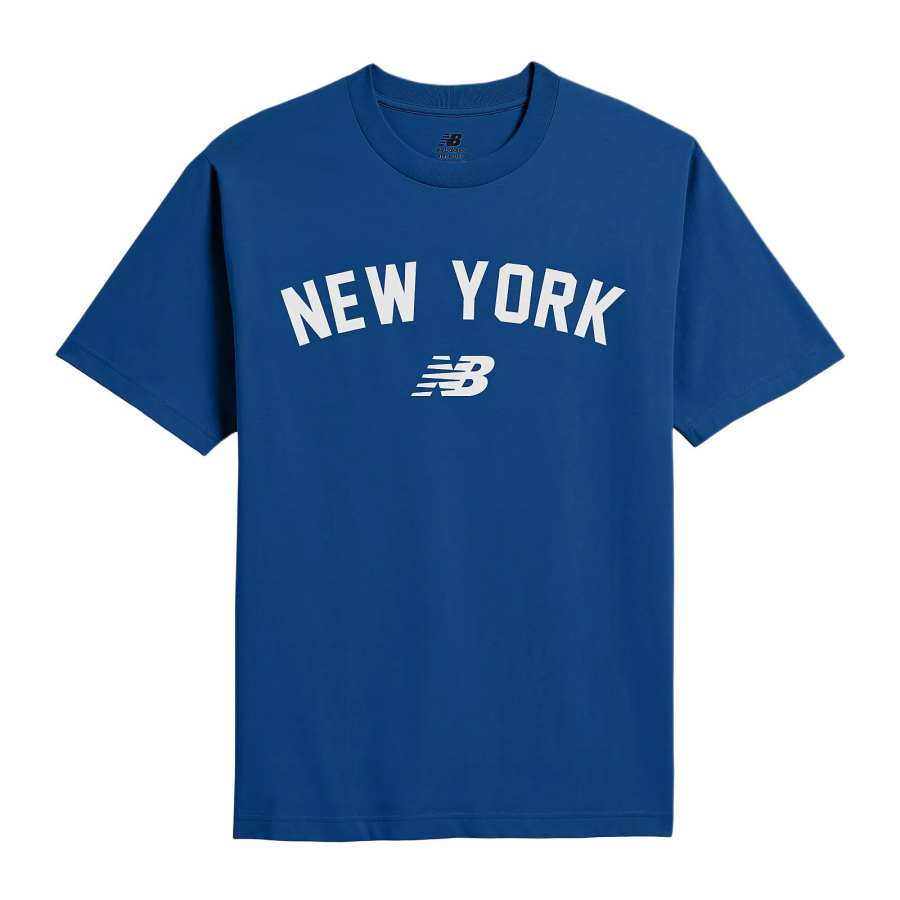 New Balance New Balance T Shirts Men's Royal Blue Crew Neck Moderate