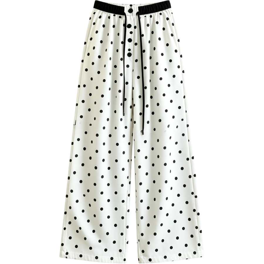 Sugarfunk Casual Pants Women's Linen Thin Wide Leg Pants