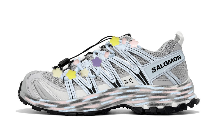 SALOMON XA PRO 3D Running Shoes Unisex Low Top Blue Gray