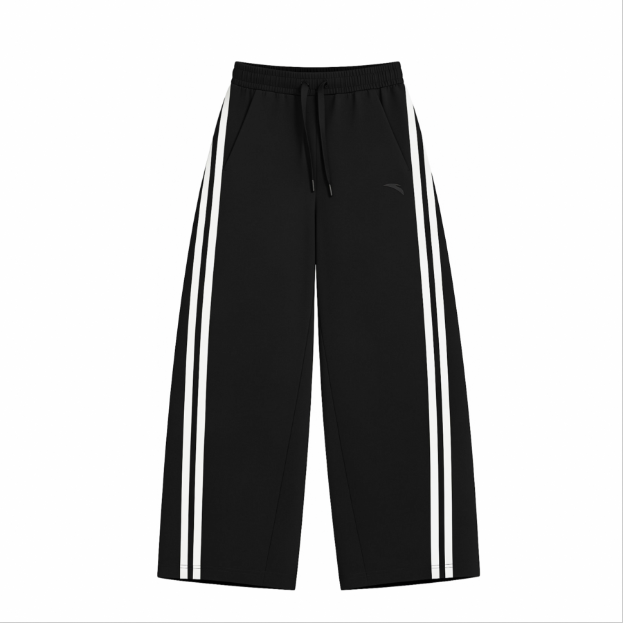 ANTA Casual Pants Men's Black Thin Scimitar Pants