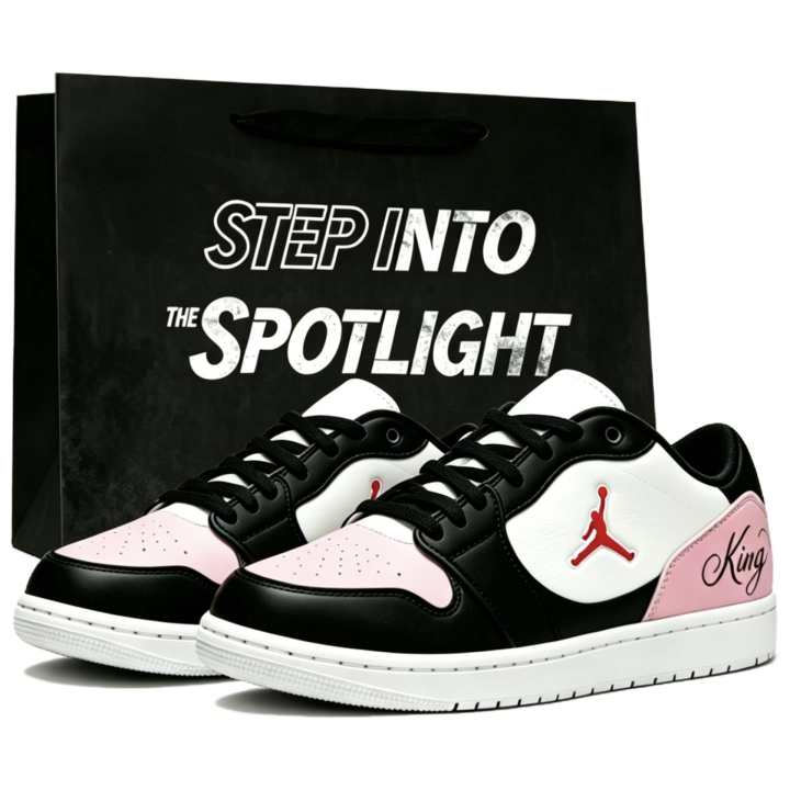 Jordan Jordan COURT CONNECT Skateboard Shoes Men's Low Top Black Pink