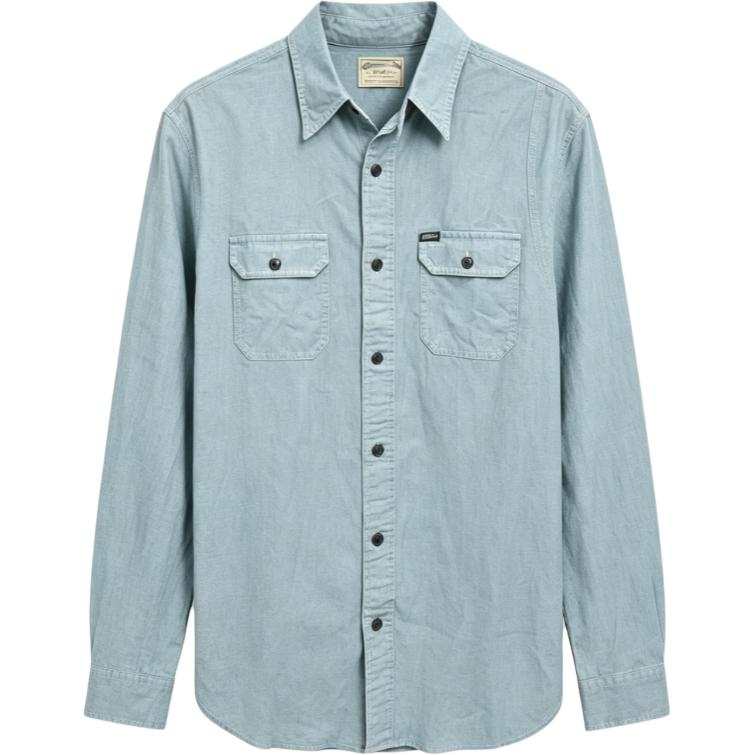 Polo Ralph Lauren Shirts Men's Blue Lapel Moderate Straight Fit