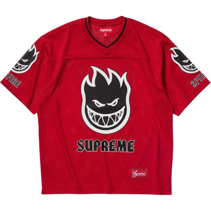 Supreme Supreme Spitfire Rugby Jerseys Unisex V Neck Moderate