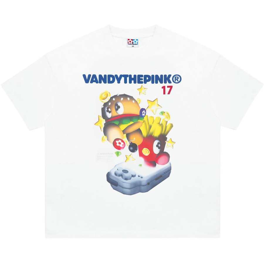 Vandy The Pink SS26 T Shirts Unisex White Crew Neck Moderate Straight Fit