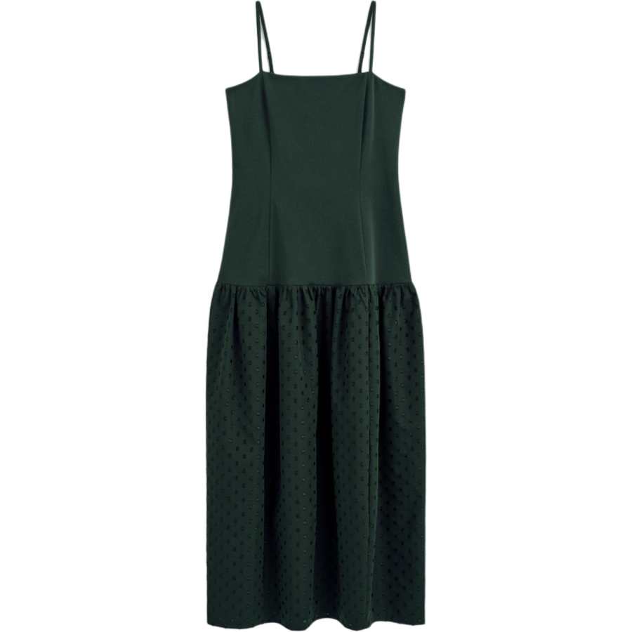COS Slip Dresses Women's Dark Green Moderate
